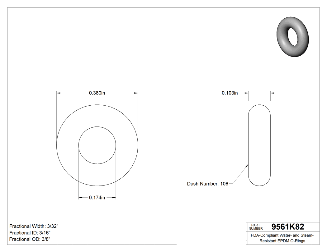 Technical drawing - 9561K82